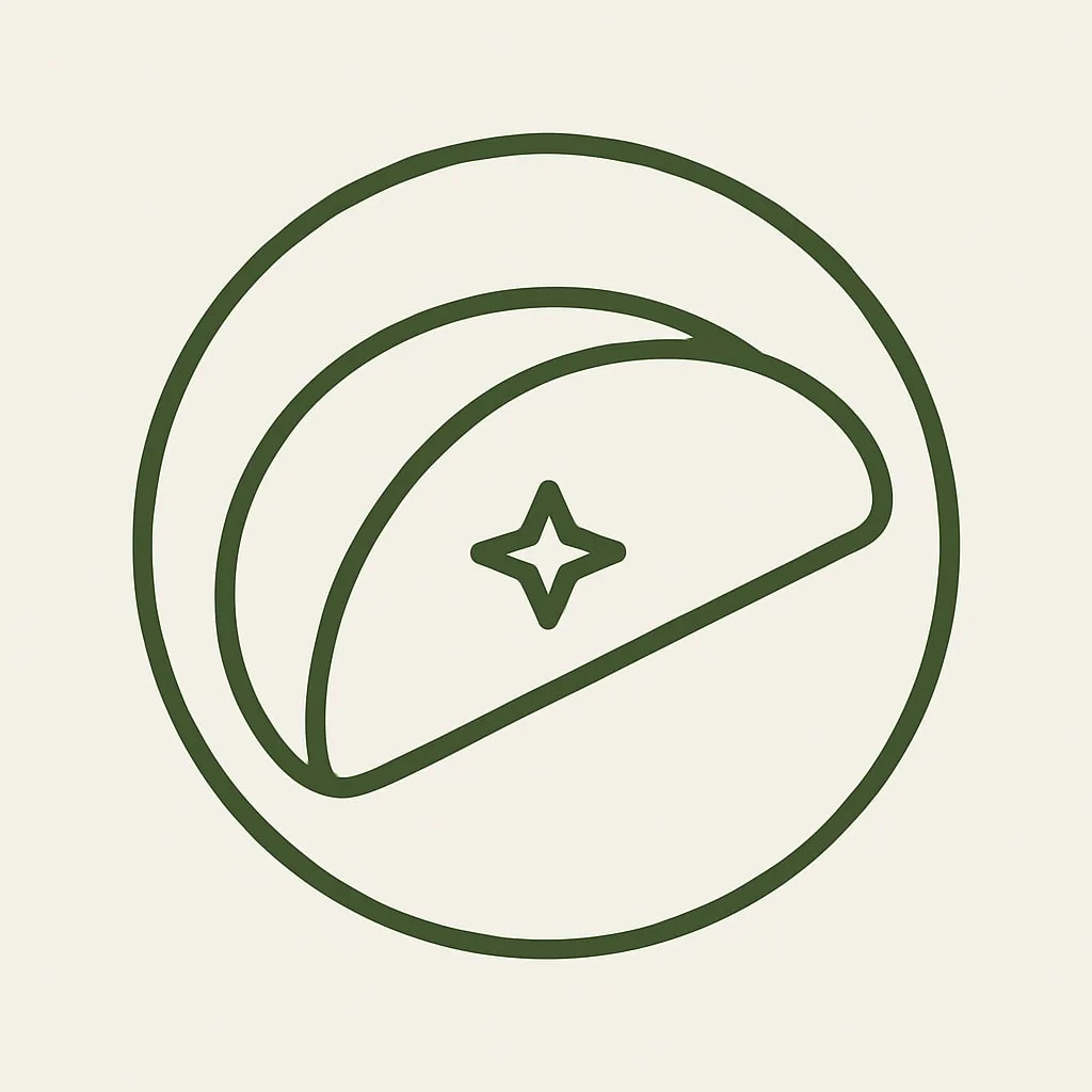 Icon of a pliable, no-crack tortilla, representing its superior performance and texture.